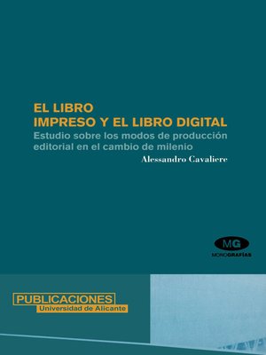 cover image of El libro impreso y el libro digital